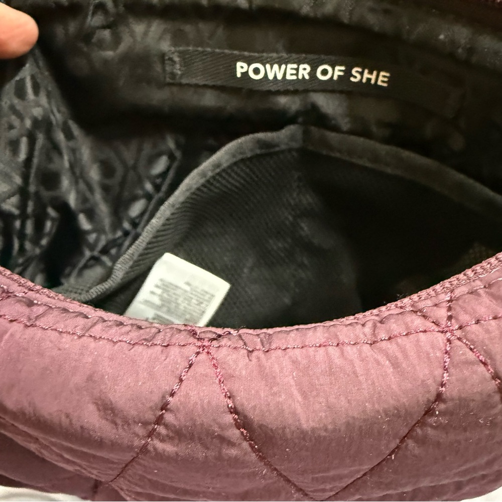 Athleta Deep Purple Quilted Crossbody Bag Like New - Picture 9 of 9